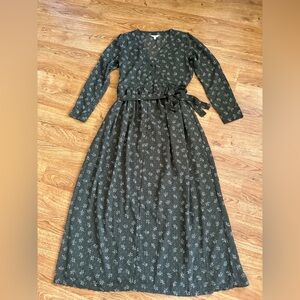Lucky Brand Green Floral Dress S